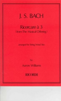 Bach Ricercare A 3 (the Musical Offering) Str Trio Sheet Music Songbook