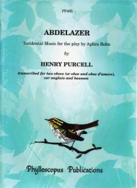 Purcell Abdelazer Double-reed Ensemble Sheet Music Songbook