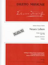 Strauss J Ii Neues Leben Polka Francaise Op278 Sc Sheet Music Songbook
