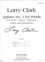 Clark Quintet No 1 For Winds Fl/ob/cl/hn/bsn Full Sheet Music Songbook