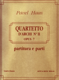 Haas String Quartet No 2 Score & Parts Sheet Music Songbook