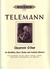 Telemann Quartet G Mixed Ensemble Set Of Parts Sheet Music Songbook