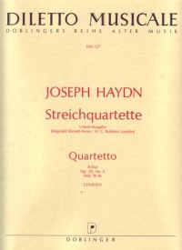 Haydn String Quartet A Op20 No6 Parts Sheet Music Songbook