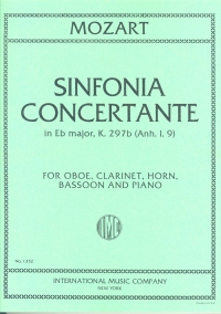 Mozart Sinfonie Concertante Eb K297b Set Of Parts Sheet Music Songbook