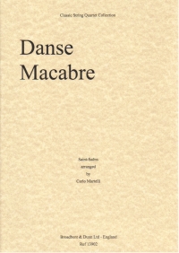 Danse Macabre Saint-saens String Quartet Score Sheet Music Songbook