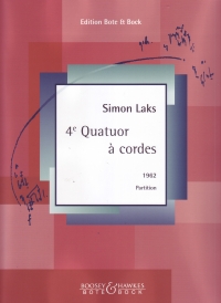 Laks String Quartet No 4 Score & Parts Sheet Music Songbook