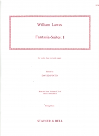 Lawes Fantasia Suites Set 1 String Parts H346 Sheet Music Songbook