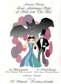 Strauss Suite From The Bat Wind 4tet Ob/cl/hn/bsn Sheet Music Songbook