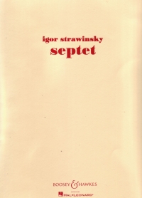 Stravinsky Septet Set Of Parts Sheet Music Songbook