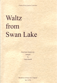 Tchaikovsky Waltz From Swan Lake Quartet Parts Sheet Music Songbook