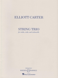 Carter String Trio Violin, Viola & Cello Sc/pts Sheet Music Songbook