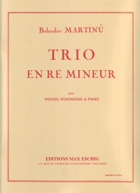 Martinu Trio No 2 H327 In D Minor Piano Trio Parts Sheet Music Songbook