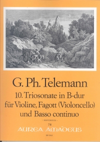 Telemann Trio Sonata Bb Major Twv42:b5 Sheet Music Songbook