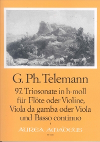 Telemann Trio Sonata B Minor Twv42:b4 Sheet Music Songbook
