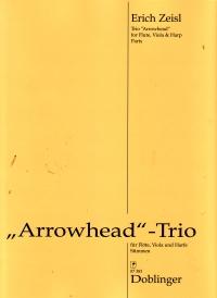 Zeisl Arrowhead-trio (1956) Flute, Viola & Harp Sheet Music Songbook