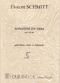 Schmitt Sonatine Op. 85b Piano Trio Sheet Music Songbook