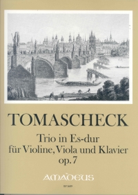 Tomasek Trio Eb Major Op7 Violin Viola & Piano Sheet Music Songbook