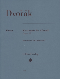 Dvorak Piano Trio No 3 Op65 Fmin Score & Parts Sheet Music Songbook