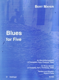 Mayer Blues For Five Brass Quintet Sheet Music Songbook