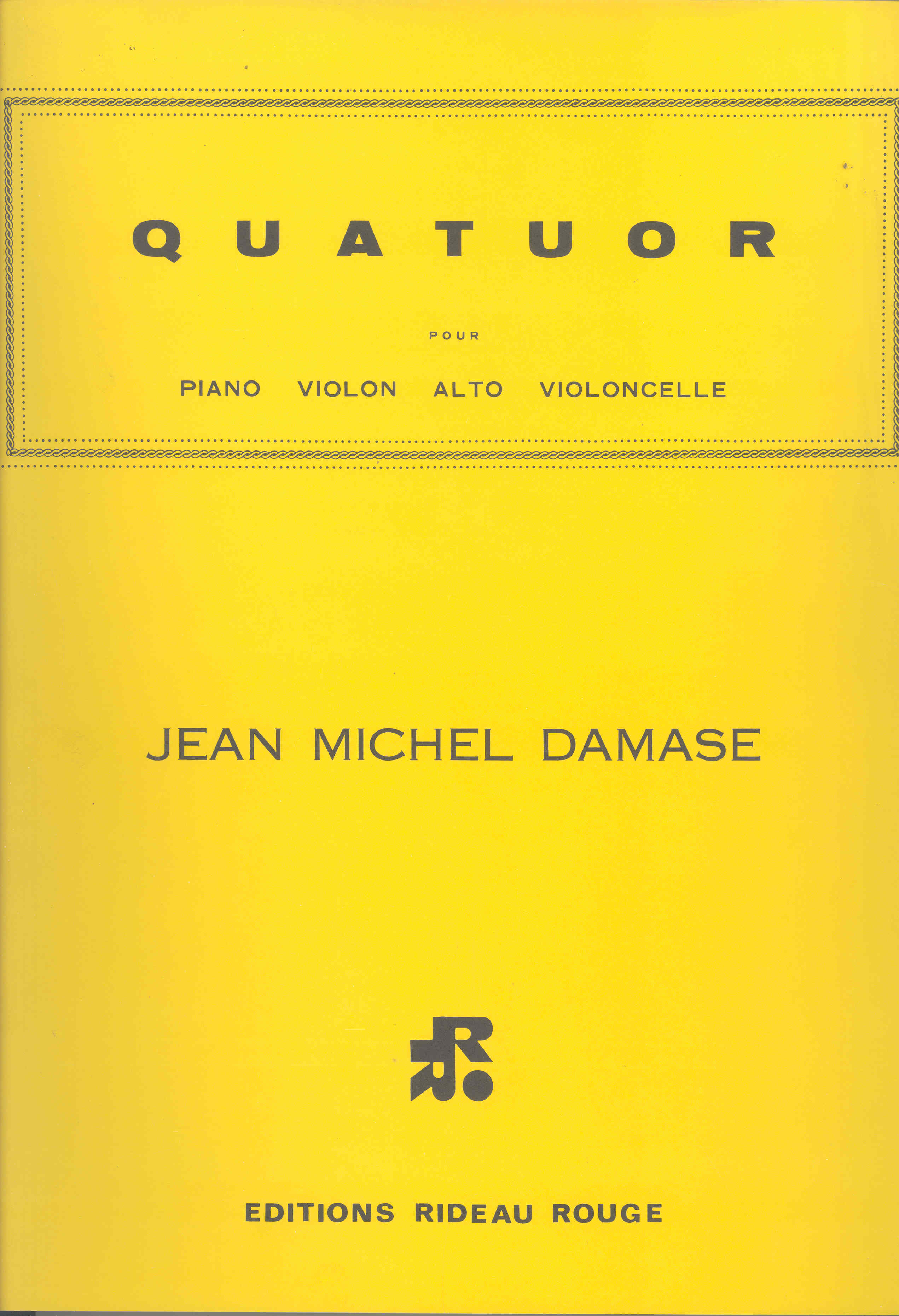 Damase Piano Quartet Sheet Music Songbook