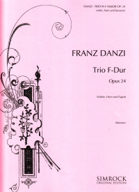 Danzi Trio F Major Op24 Violin/horn/bassoon Parts Sheet Music Songbook