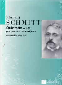 Schmitt Quintette Op51 Piano Quintet Score & Parts Sheet Music Songbook