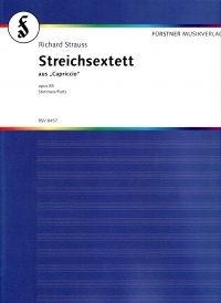 Strauss R String Sextet Capriccio Op85 Set Parts Sheet Music Songbook