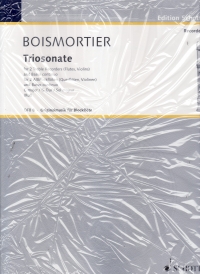 Boismortier Trio Sonata G 2 Treble Recs/kbrd S/p Sheet Music Songbook