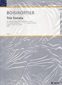 Boismortier Trio Sonata F 2 Oboes, Flt/vln & Cont Sheet Music Songbook