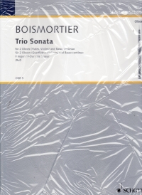 Boismortier Trio Sonata F 2 Oboes, Flt/vln & Cont Sheet Music Songbook