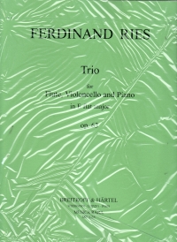 Ries Trio Op 63 Eb Major Flute/cello/piano Sheet Music Songbook