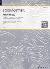 Boismortier Trio Sonata Amin Op37/5 Set Of Parts Sheet Music Songbook