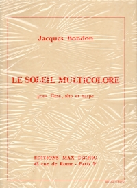 Bondon Le Soleil Multicolore Flute, Viola & Harp Sheet Music Songbook