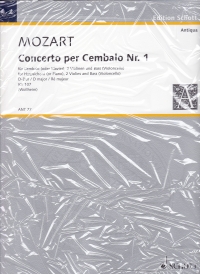 Mozart Concerto I D Kv107 Score & Parts Sheet Music Songbook