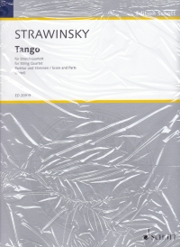 Stravinsky Tango String Quartet Score & Parts Sheet Music Songbook