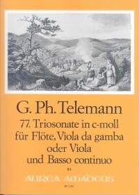 Telemann Trio Sonata C Minor Twv 42:c6 Arr Pauler Sheet Music Songbook
