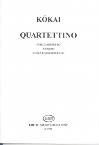 Kokai Quartettino Clarinet, Violin, Viola & Cello Sheet Music Songbook