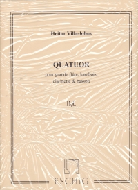 Villa-lobos Quartet Flute Oboe Clarinet & Bassoon Sheet Music Songbook