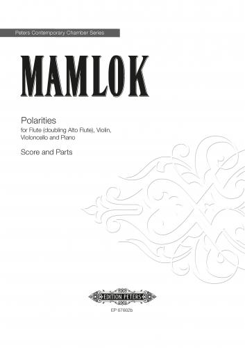 Mamlok Polarities Score & Parts Sheet Music Songbook