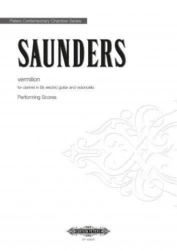 Saunders Vermilion Clarinet E-guitar & Cello Parts Sheet Music Songbook