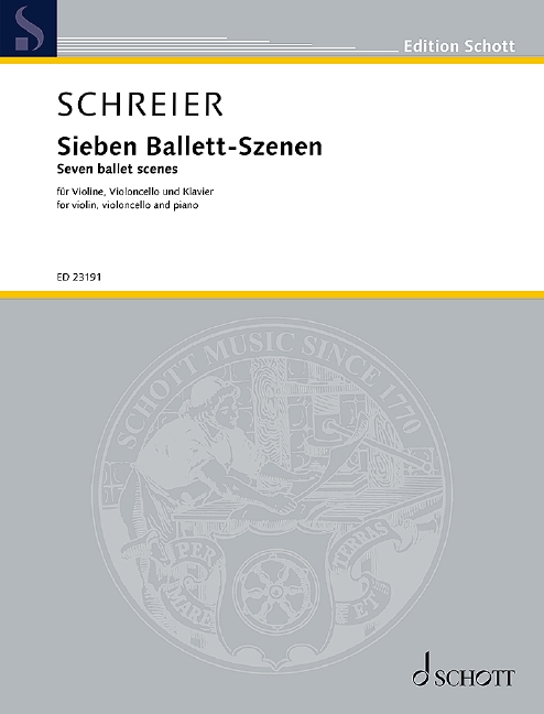 Schreier Seven Ballet Scenes Trio Score & Parts Sheet Music Songbook
