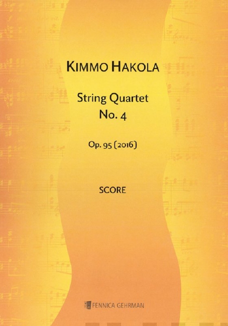Hakola String Quartet No. 4 Score Sheet Music Songbook
