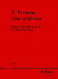 Strauss R Metamorphosen Dhondy String Sextet Score Sheet Music Songbook