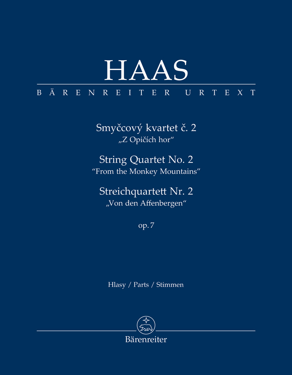 Haas String Quartet No 2 Op7 Set Of Parts Sheet Music Songbook