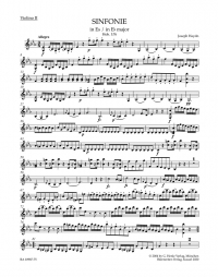 Haydn Symphony No.76 E-flat Major Hob.i:76 Vln Ii Sheet Music Songbook