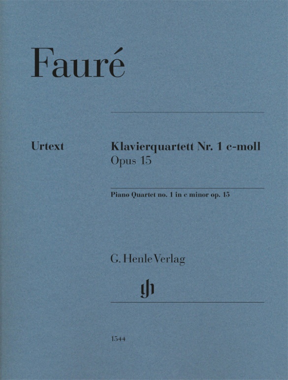 Faure Piano Quartet No 1 C Minor Op15 Sheet Music Songbook