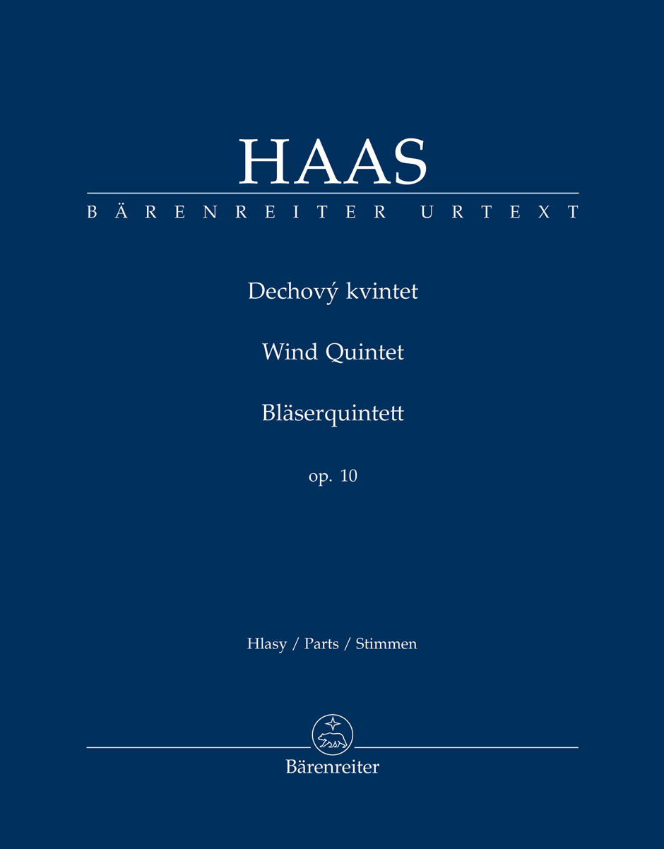 Haas Wind Quintet Op10 Set Of Parts Sheet Music Songbook