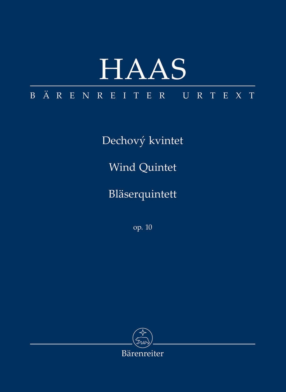 Haas Wind Quintet Op10 Study Score Sheet Music Songbook