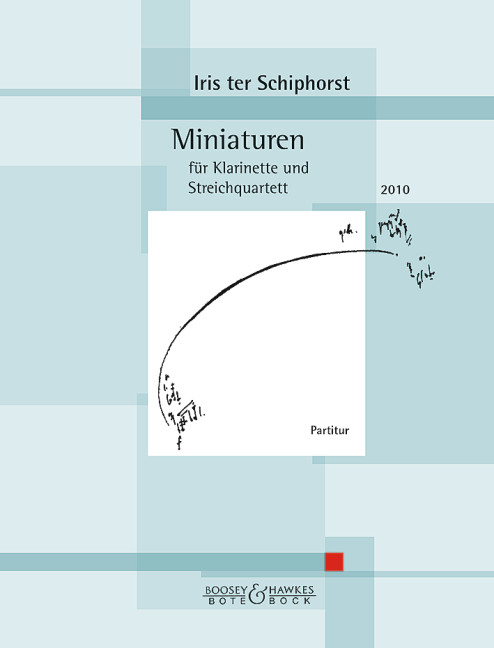 Schiphorst Miniaturen Clarinet & Str Quartet Score Sheet Music Songbook