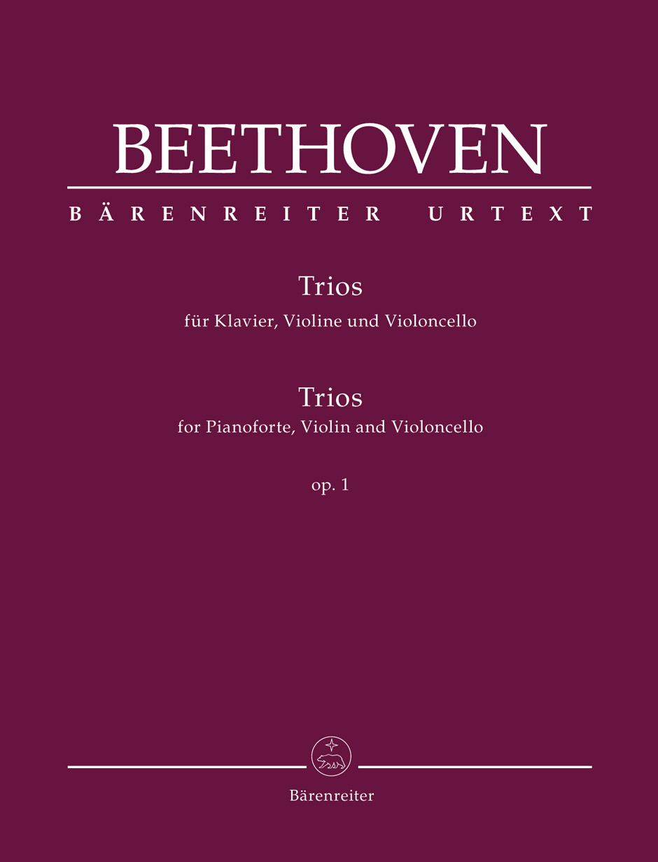 Beethoven Piano Trios Op1 Score & Parts Sheet Music Songbook